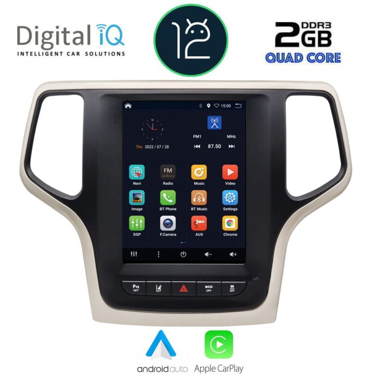 DIGITAL IQ BXH 3983_CPA TESLA STYLE for JEEP GRAND CHEROKEE mod. 2014-2019