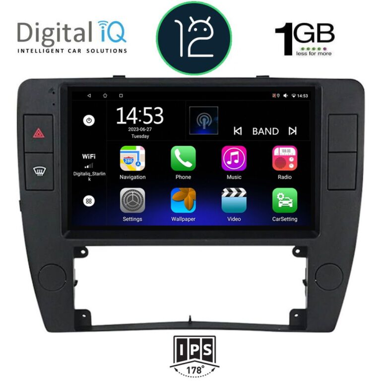 DIGITAL IQ RTA 1749_GPS A/C (9inc) MULTIMEDIA TABLET OEM VW PASSAT mod. 2000-2005