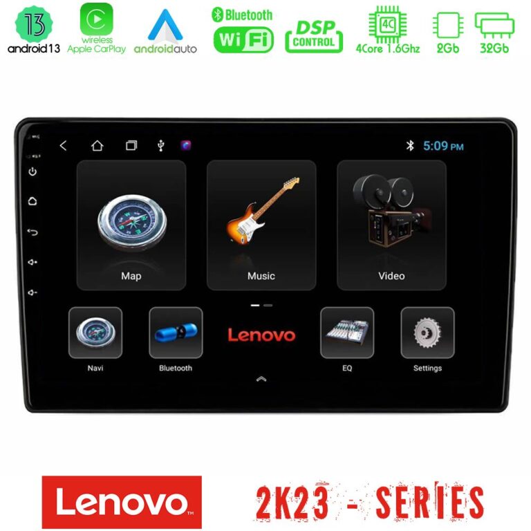 Lenovo Car Pad Universal 4Core Android13 2+32GB Navigation Multimedia Tablet 10"