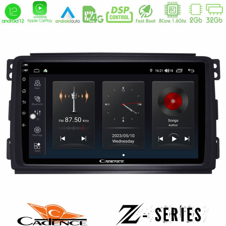 Cadence Z Series Smart 451 8core Android12 2+32GB Navigation Multimedia Tablet 9"