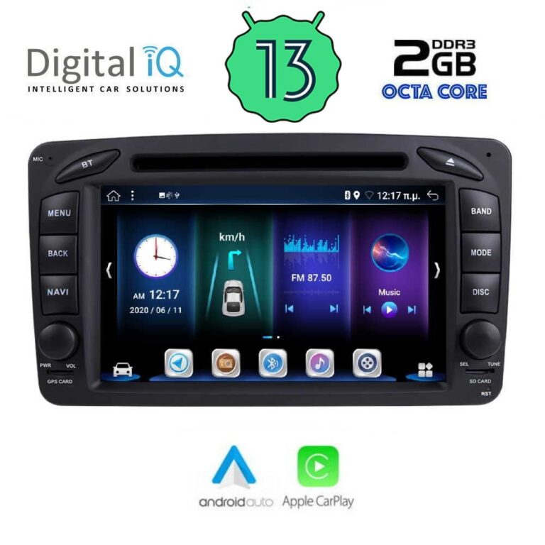 DIGITAL IQ BXE 571_CPA (7'' DVD) MULTIMEDIA OEM MERCEDES C (W203) mod. 1999-2004