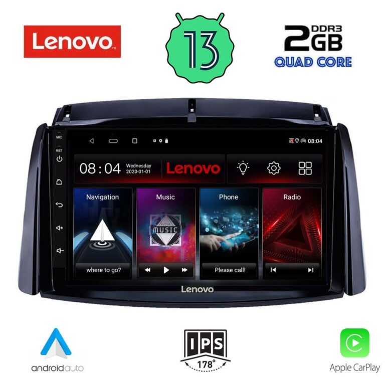 LENOVO LVD 4551_CPA (9inc) MULTIMEDIA TABLET for RENAULT KOLEOS mod. 2006-2016