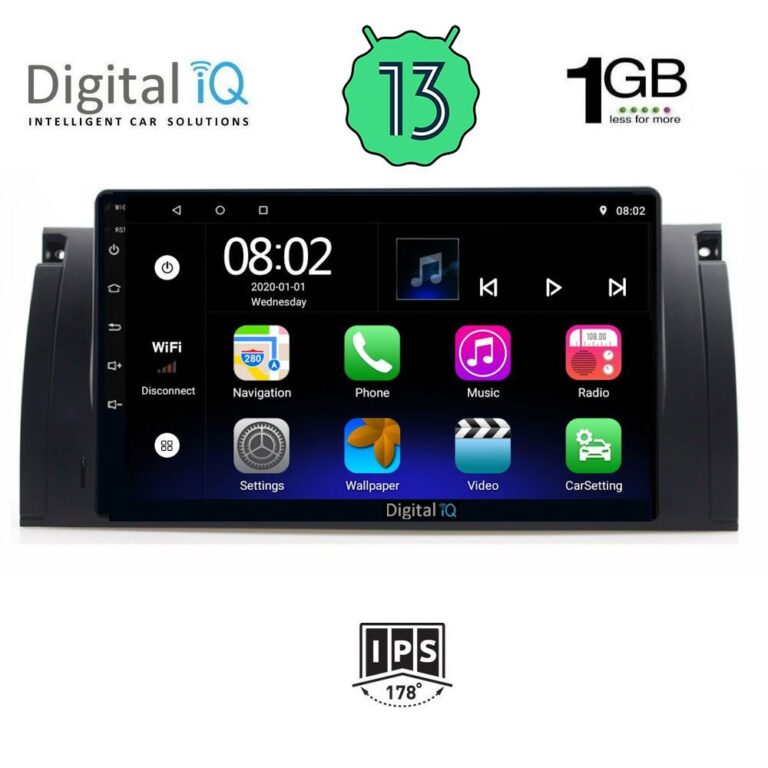 DIGITAL IQ RSA 1045_GPS (9inc) MULTIMEDIA TABLET OEM BMW Series 5 (E39) mod. 1997-2005 | X5 (E53) mod. 1999-2006