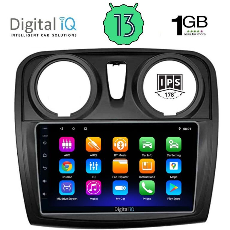 DIGITAL IQ RSA 1108_GPS (9inc) MULTIMEDIA TABLET OEM DACIA LOGAN – SANDERO mod. 2012-2019 - Image 2