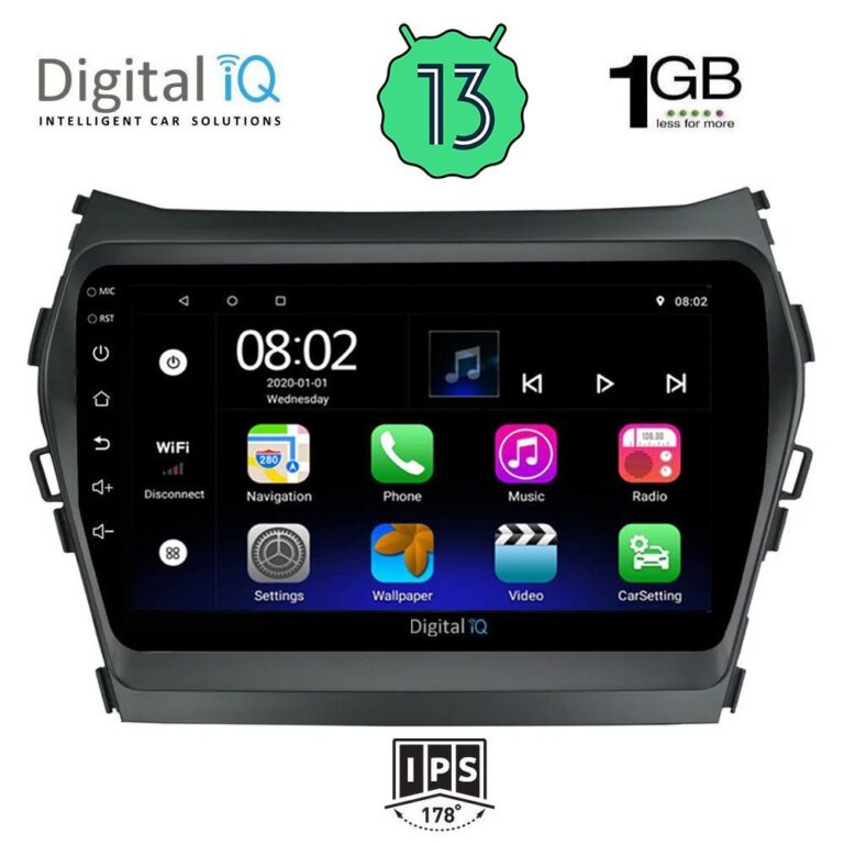 DIGITAL IQ RSA 1238_GPS (9inc) MULTIMEDIA TABLET OEM HYUNDAI IX45 mod. 2013-2017