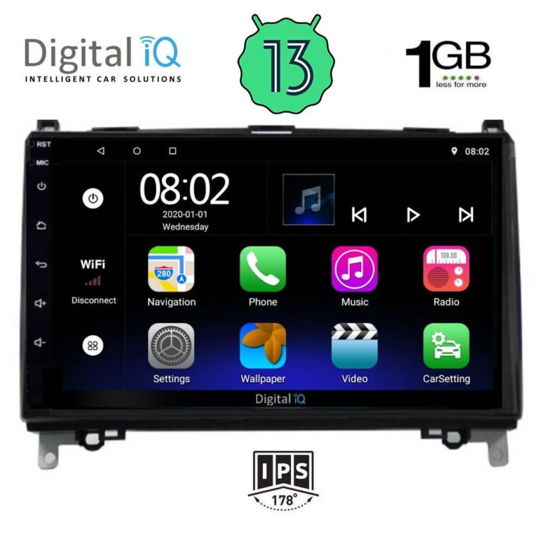 DIGITAL IQ RSA 1400_GPS (9inc) MULTIMEDIA TABLET OEM MERCEDES A – B -SPRINTER – VITO mod. 2004>