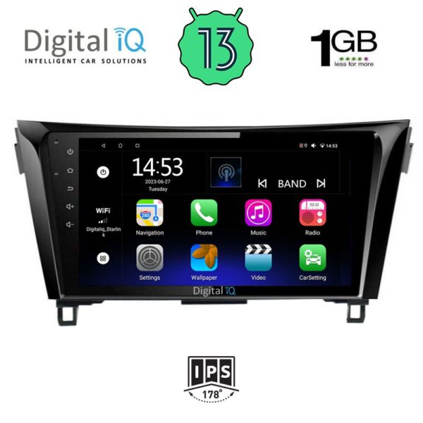 DIGITAL IQ RSA 1468_GPS (10inc) MULTIMEDIA TABLET OEM NISSAN QASHQAI mod. 2014-2021