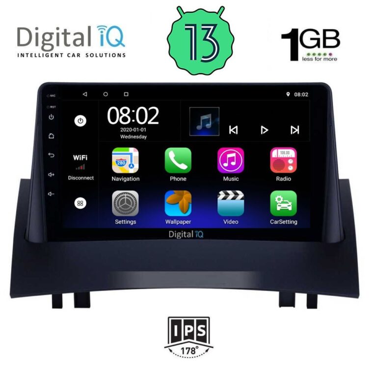 DIGITAL IQ RSA 1555_GPS (9inc) MULTIMEDIA TABLET OEM RENAULT MEGANE 2 mod. 2002-2008