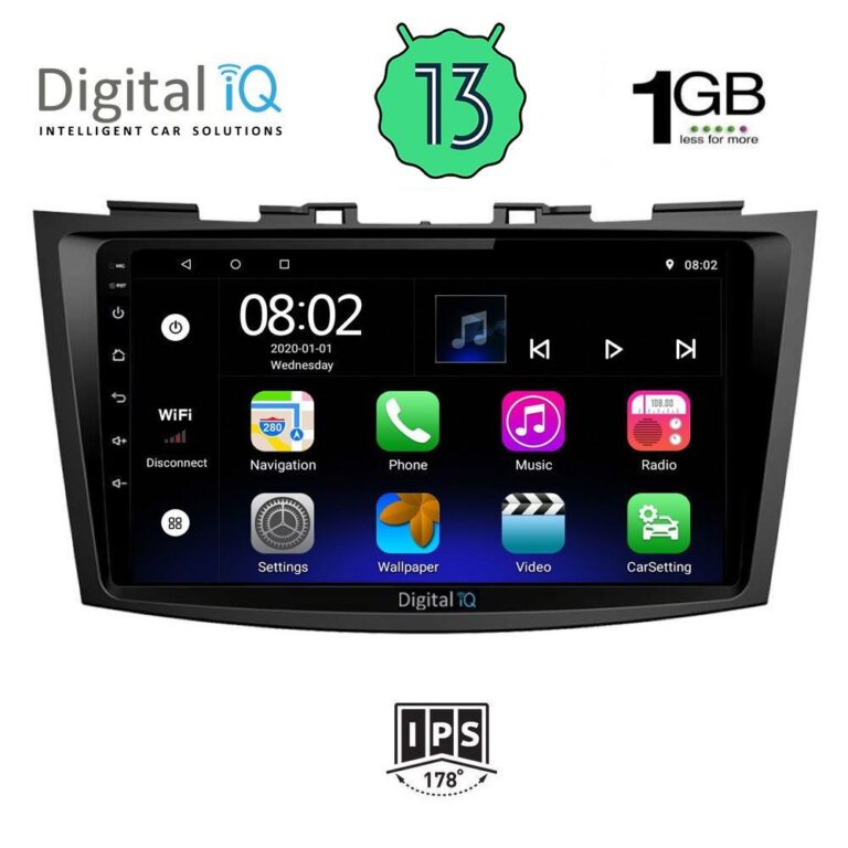 DIGITAL IQ RSA 1685_GPS (9inc) MULTIMEDIA TABLET OEM SUZUKI SWIFT mod. 2011-2016