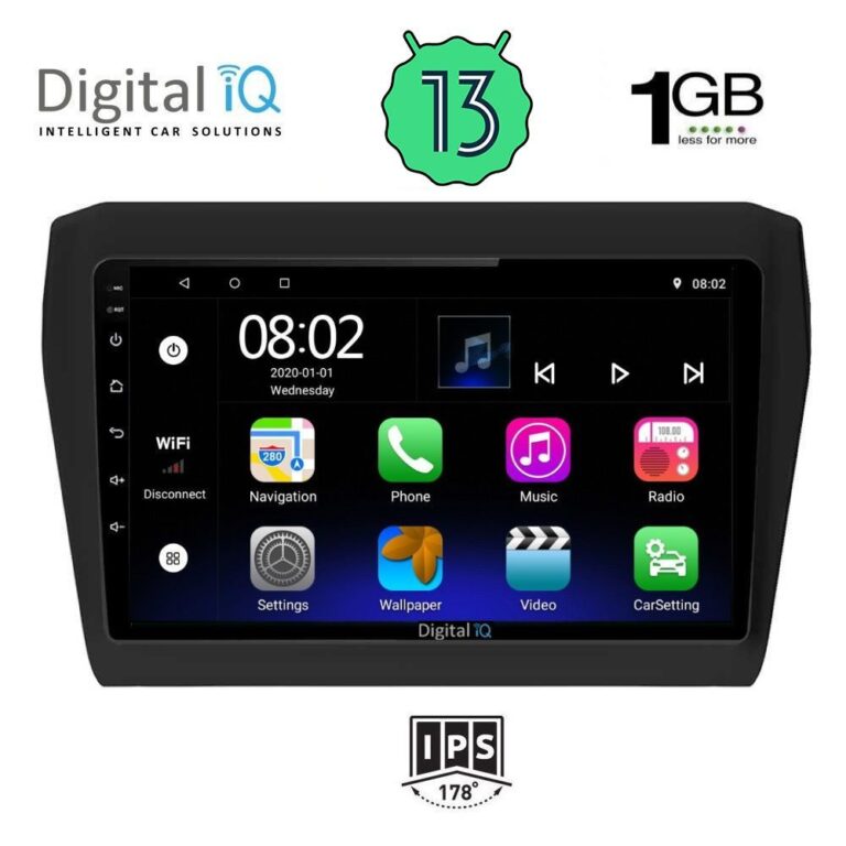 DIGITAL IQ RSA 1686_GPS (9inc) MULTIMEDIA TABLET OEM SUZUKI SWIFT mod. 2017>