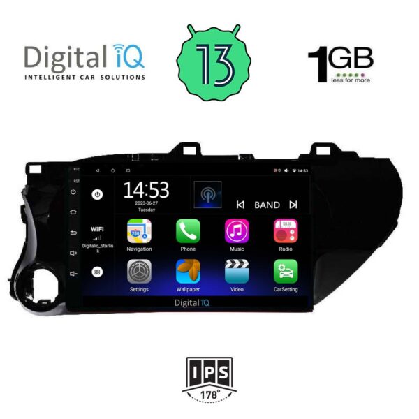 DIGITAL IQ RSA 1721_GPS (10inc) MULTIMEDIA TABLET OEM TOYOTA HILUX mod. 2017>