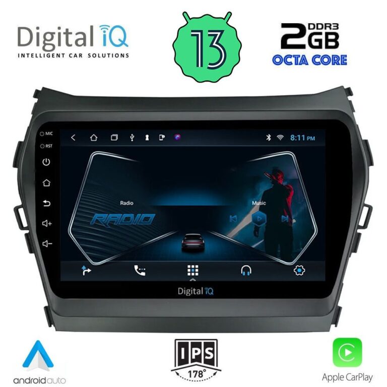 DIGITAL IQ RTC 5238_CPA (9inc) MULTIMEDIA TABLET for HYUNDAI IX45 mod. 2013-2017