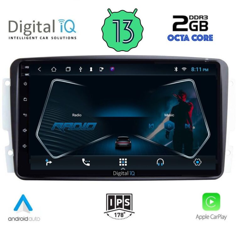 DIGITAL IQ RTC 5401_CPA (9inc) MULTIMEDIA TABLET for MERCEDES CLK (W209) mod. 2000-2004