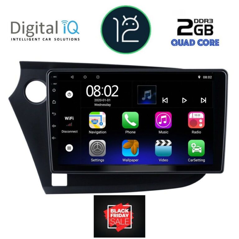 DIGITAL IQ RTB 1205_GPS (9inc) MULTIMEDIA TABLET OEM HONDA INSIGHT mod. 2009-2014