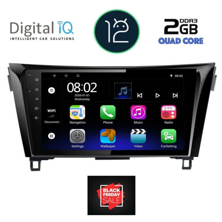 DIGITAL IQ RTB 1468_GPS (10inc) MULTIMEDIA TABLET OEM NISSAN QASHQAI mod. 2014-2021