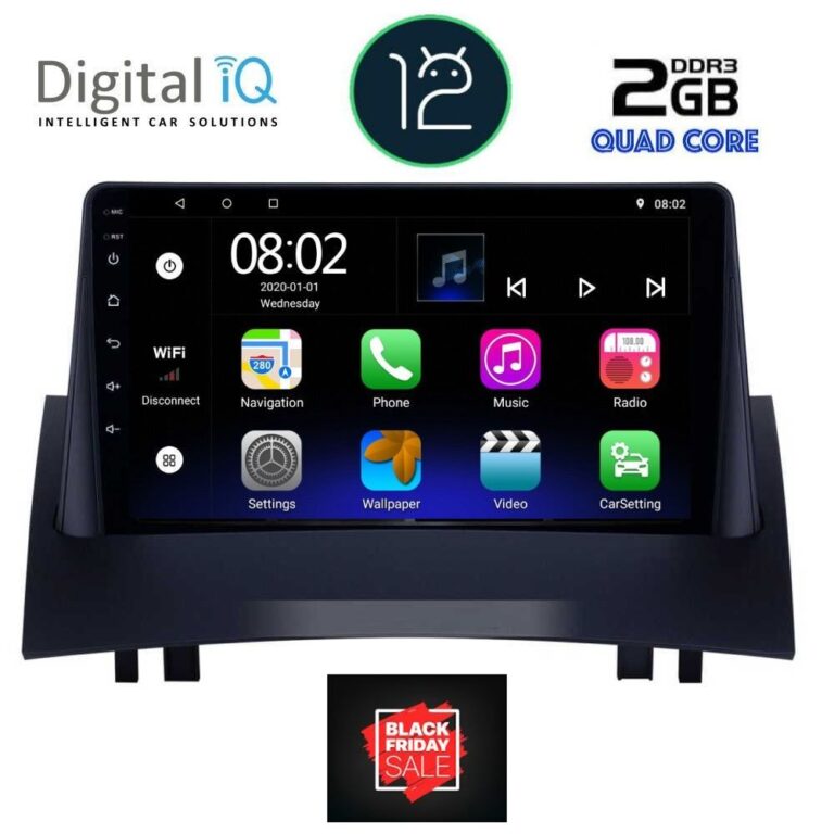 DIGITAL IQ RTB 1555_GPS (9inc) MULTIMEDIA TABLET OEM RENAULT MEGANE 2 mod. 2002-2008