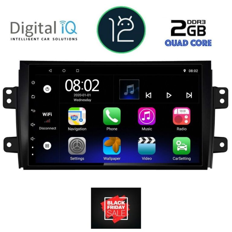 DIGITAL IQ RTB 1688_GPS (9inc) MULTIMEDIA TABLET OEM FIAT SEDICI – SUZUKI SX4 mod. 2005-2013