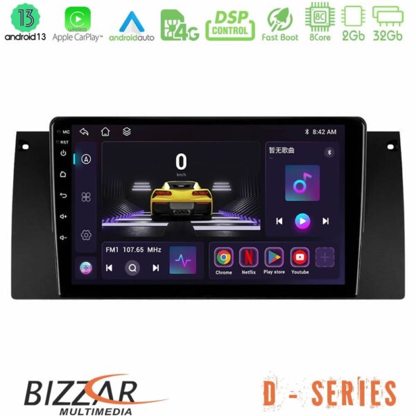 Bizzar D Series BMW 5 Series (E39) / X5 (E53) 8core Android13 2+32GB Navigation Multimedia Tablet 9"