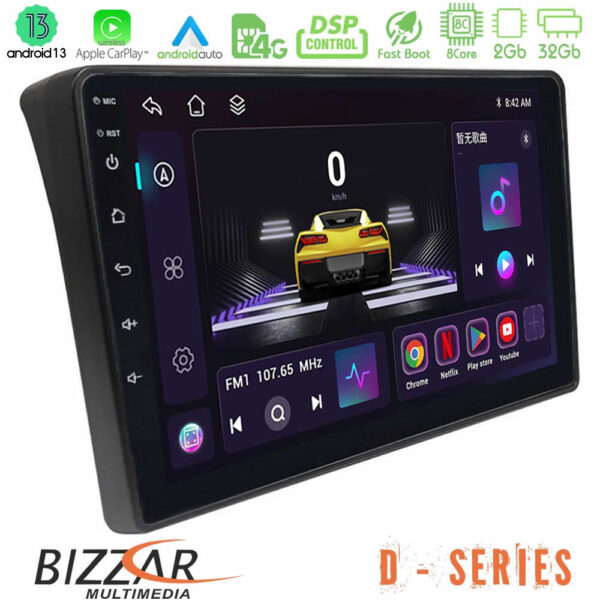 Bizzar D Series Fiat Ducato/Citroen Jumper/Peugeot Boxer 8core Android13 2+32GB Navigation Multimedia Tablet 9"