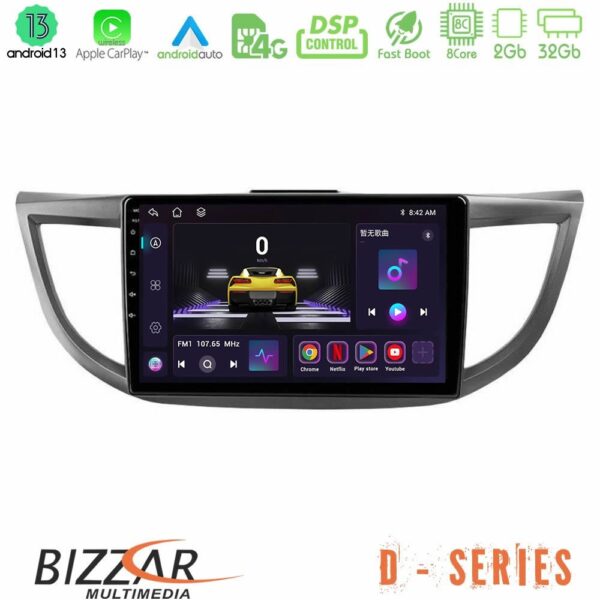 Bizzar D Series Honda CRV 2012-2017 8core Android13 2+32GB Navigation Multimedia Tablet 9"
