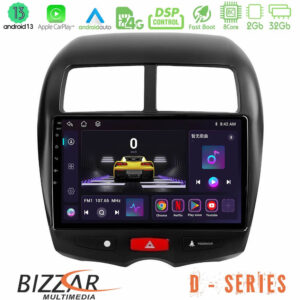 Bizzar D Series Mitsubishi ASX 8core Android13 2+32GB Navigation Multimedia Tablet 10"