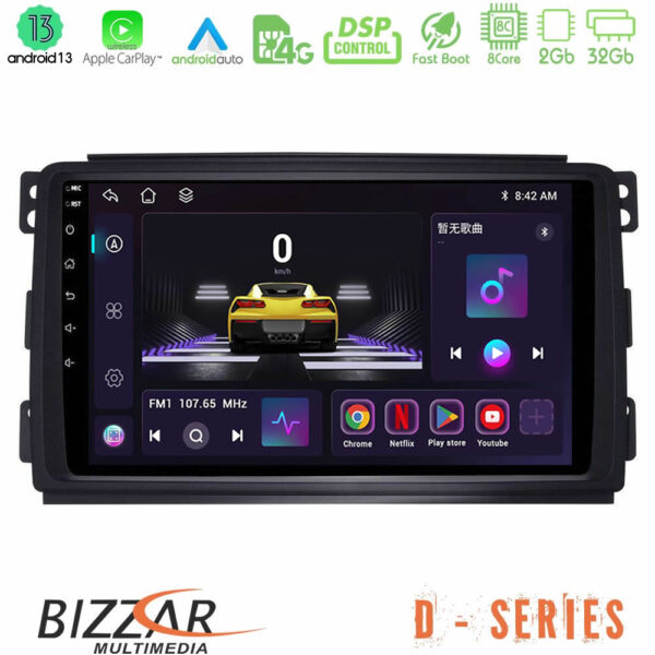 Bizzar D Series Smart 451 8core Android13 2+32GB Navigation Multimedia Tablet 9"