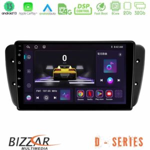 Bizzar D Series Seat Ibiza 2008-2012 8Core Android13 2+32GB Navigation Multimedia Tablet 9"