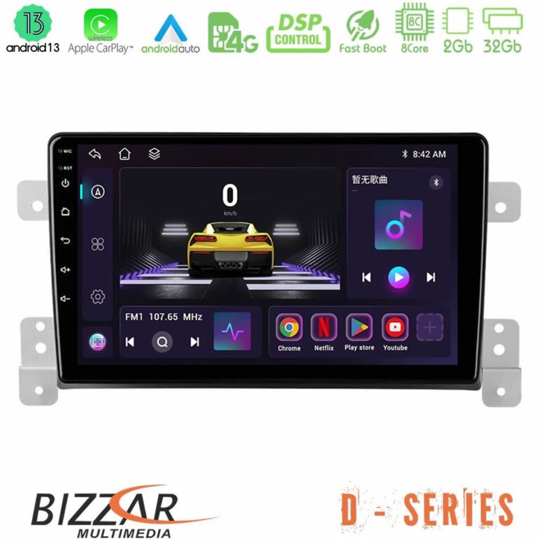 Bizzar D Series Suzuki Grand Vitara 8core Android13 2+32GB Navigation Multimedia Tablet 9"