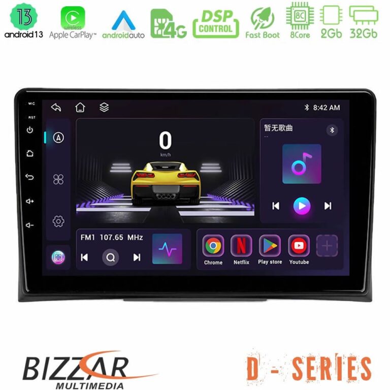 Bizzar D Series VW Transporter 2003-2015 8Core Android13 2+32GB Navigation Multimedia Tablet 9"