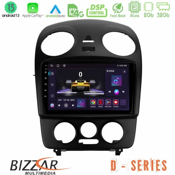 Bizzar D Series VW Beetle 8core Android13 2+32GB Navigation Multimedia Tablet 9"