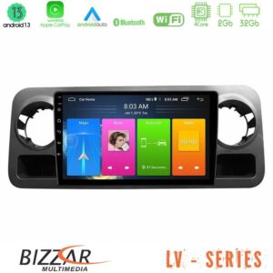 Bizzar LV Series Mercedes Sprinter W907 4Core Android 13 2+32GB Navigation Multimedia Tablet 10"