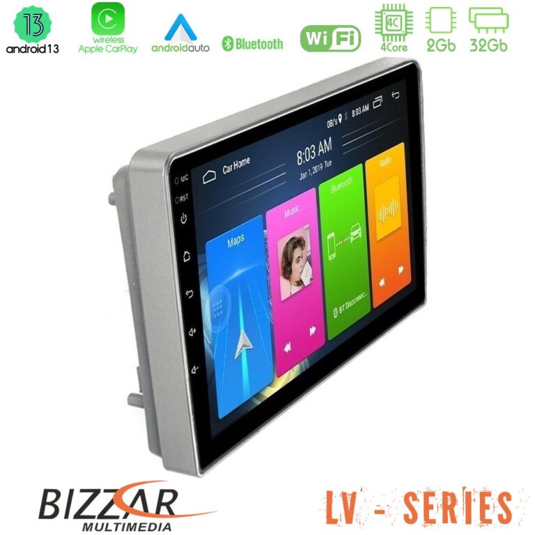 Bizzar LV Series Opel Astra/Corsa/Antara/Zafira 4Core Android 13 2+32GB Navigation Multimedia Tablet 9"