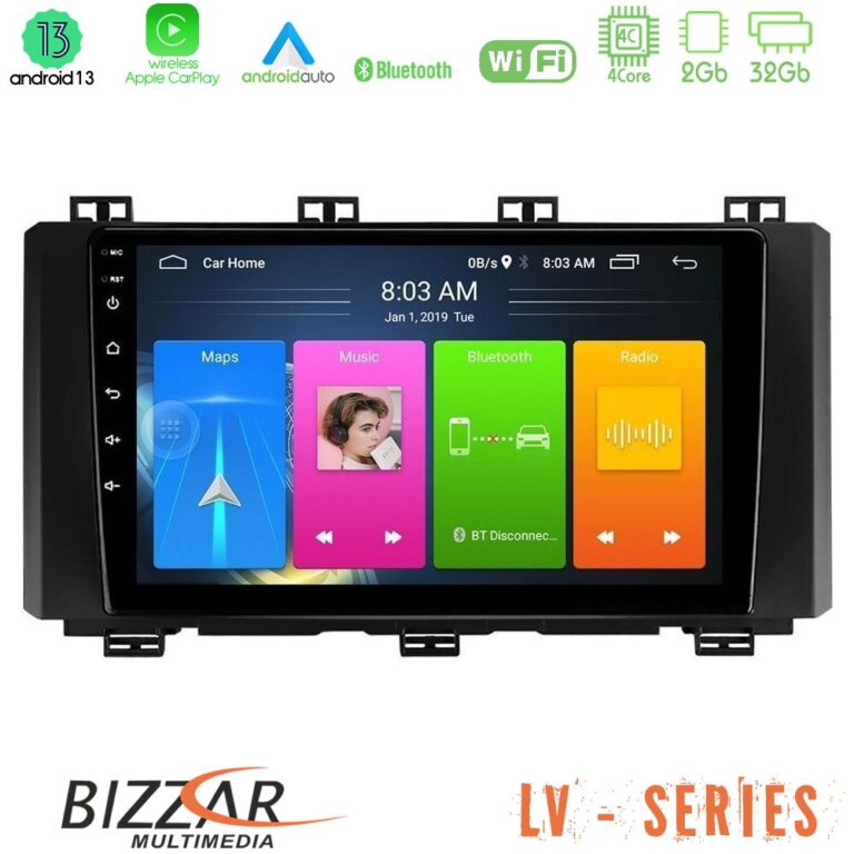 Bizzar LV Series Seat Ateca 2017-2021 4Core Android 13 2+32GB Navigation Multimedia Tablet 9"