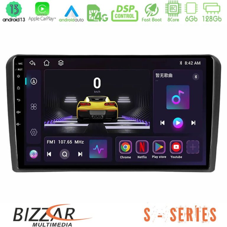 Bizzar S Series Lada Niva 8core Android13 6+128GB Navigation Multimedia Tablet 9"