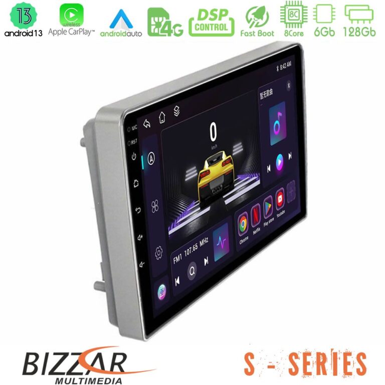 Bizzar S Series Opel Astra/Corsa/Antara/Zafira 8core Android13 6+128GB Navigation Multimedia Tablet 9"