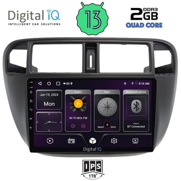 DIGITAL IQ BXB 1186_GPS (9inc) MULTIMEDIA TABLET OEM HONDA CIVIC mod. 1995-2001 - Image 2