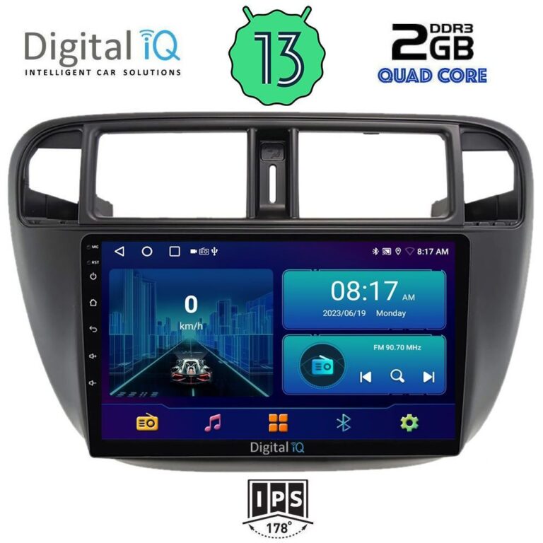 DIGITAL IQ BXB 1186_GPS (9inc) MULTIMEDIA TABLET OEM HONDA CIVIC mod. 1995-2001