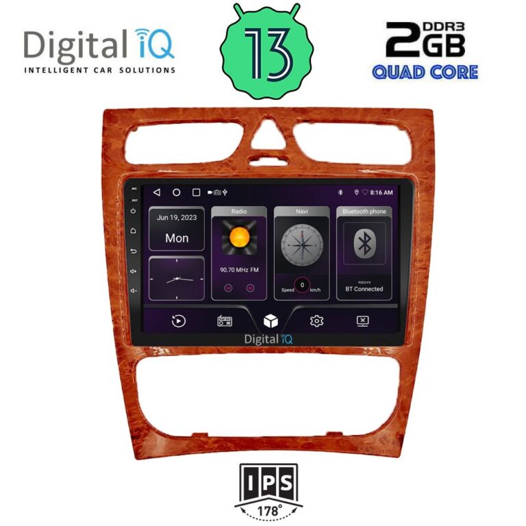 DIGITAL IQ BXB 1402CH_GPS (9inc) MULTIMEDIA TABLET for MERCEDES C (W203) mod. 1999-2004 - Image 2