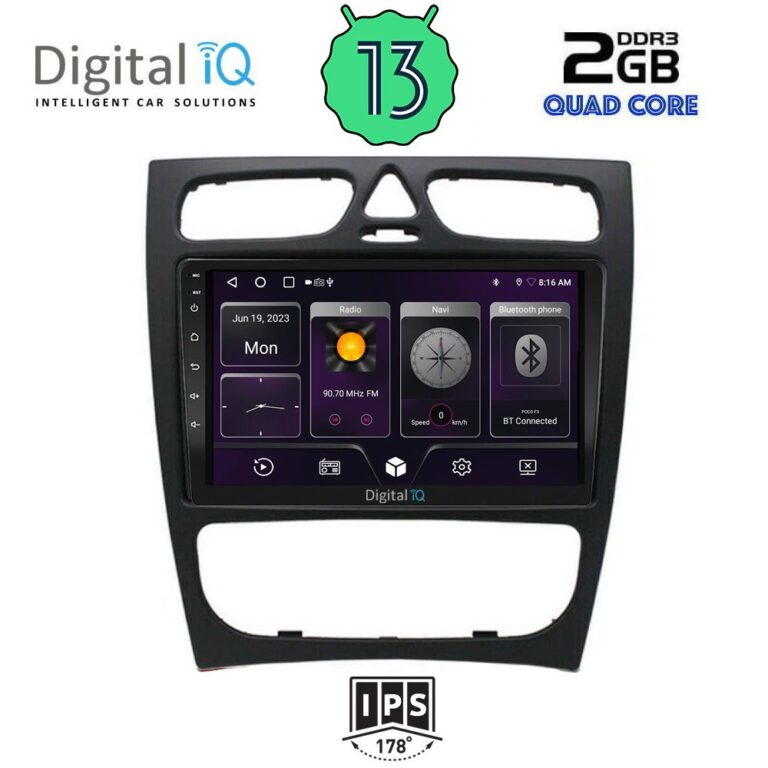 DIGITAL IQ BXB 1402_GPS (9inc) MULTIMEDIA TABLET for MERCEDES C (W203) mod. 1999-2004 - Image 2