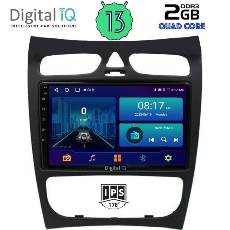 DIGITAL IQ BXB 1406_GPS (9inc) MUTIMEDIA TABLET for MERCEDES CLK (W209) mod. 2000-2004