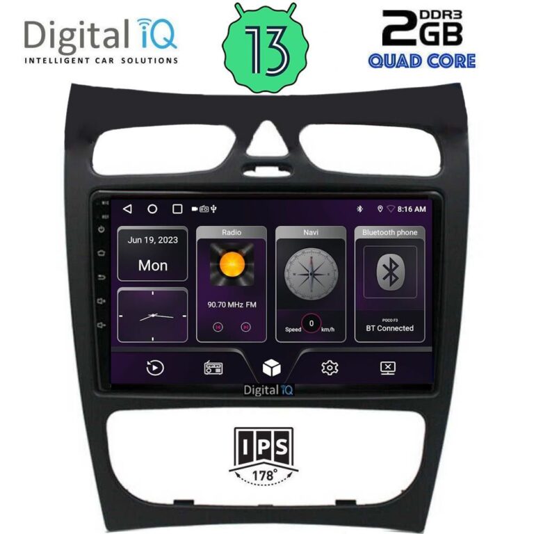 DIGITAL IQ BXB 1406_GPS (9inc) MUTIMEDIA TABLET for MERCEDES CLK (W209) mod. 2000-2004 - Image 2