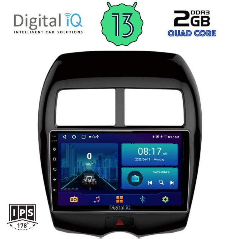 DIGITAL IQ BXB 1430_GPS (10inc) MULTIMEDIA TABLET for MITSUBISHI ASX mod. 2009> - PEUGEOT 4008 mod. 2012-2018