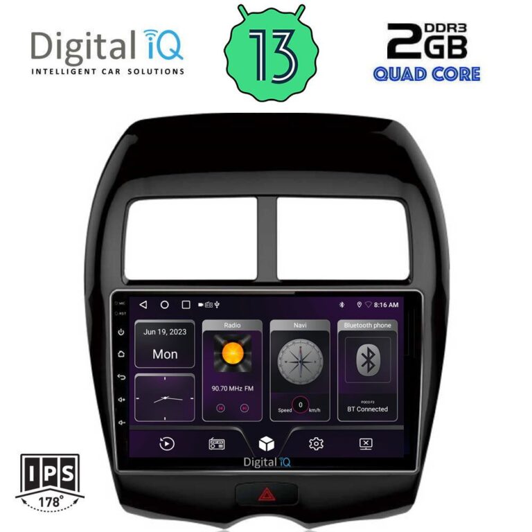 DIGITAL IQ BXB 1430_GPS (10inc) MULTIMEDIA TABLET for MITSUBISHI ASX mod. 2009> - PEUGEOT 4008 mod. 2012-2018 - Image 2