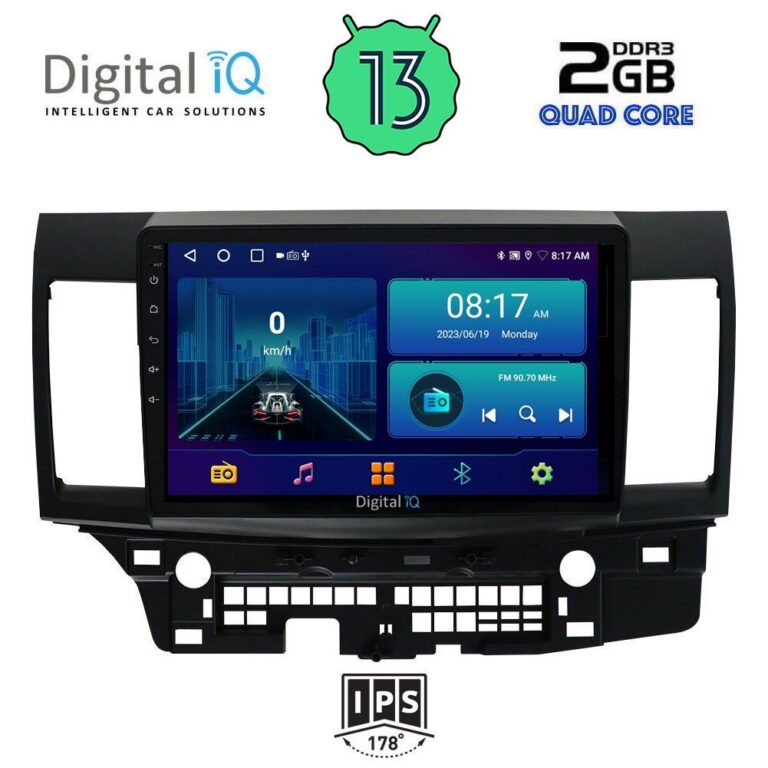 DIGITAL IQ BXB 1434_GPS (10inc) MULTIMEDIA TABLET for MITSUBISHI LANCER mod. 2008>