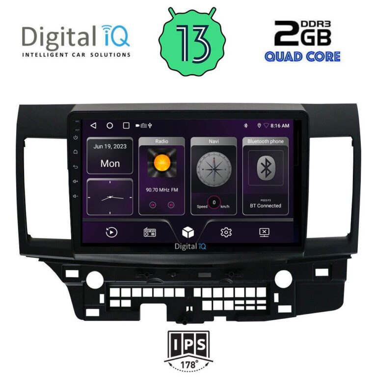 DIGITAL IQ BXB 1434_GPS (10inc) MULTIMEDIA TABLET for MITSUBISHI LANCER mod. 2008> - Image 2