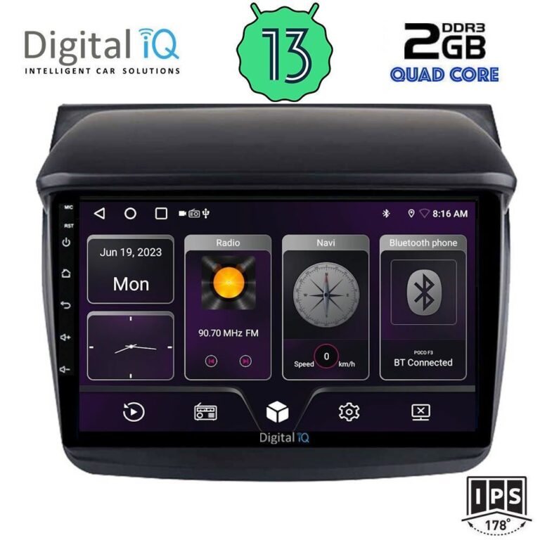 DIGITAL IQ BXB 1436_GPS (9inc) MULTIMEDIA TABLET for MITSUBISHI L200 mod. 2006-2015 - Image 2