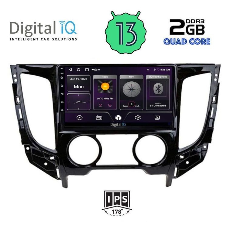 DIGITAL IQ BXB 1437_GPS A/C (9inc) MULTIMEDIA TABLET for MITSUBISHI L200 mod. 2015> με A/C - Image 2