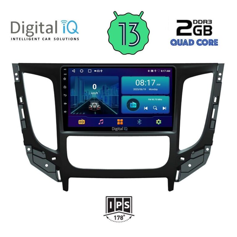 DIGITAL IQ BXB 1437_GPS CLIMA (9inc) MULTIMEDIA TABLET for MITSUBISHI L200 mod. 2015> με CLIMA