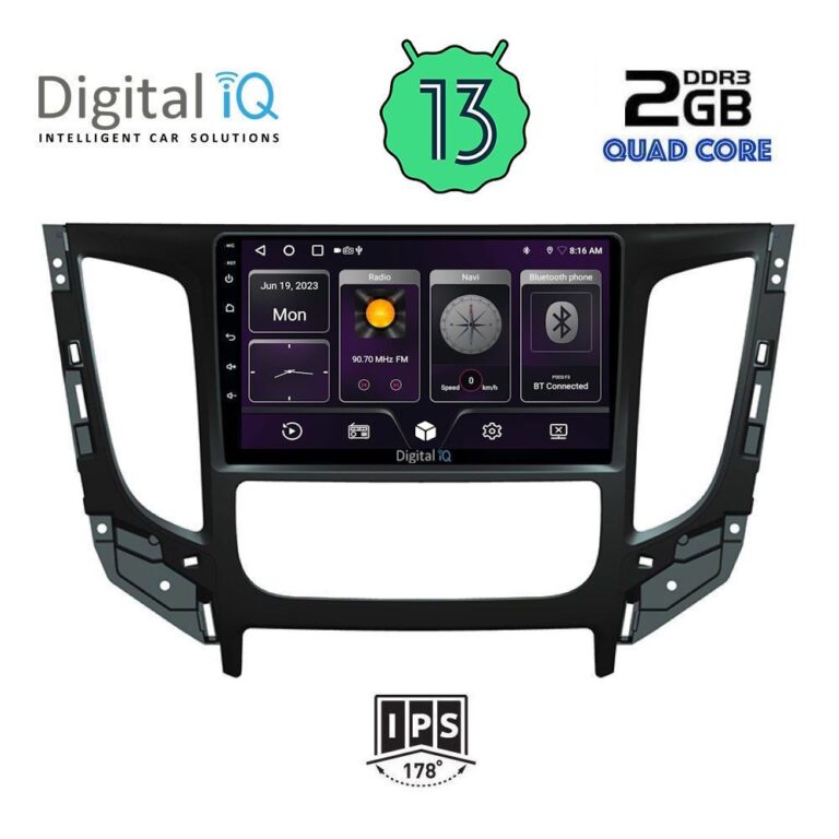 DIGITAL IQ BXB 1437_GPS CLIMA (9inc) MULTIMEDIA TABLET for MITSUBISHI L200 mod. 2015> με CLIMA - Image 2