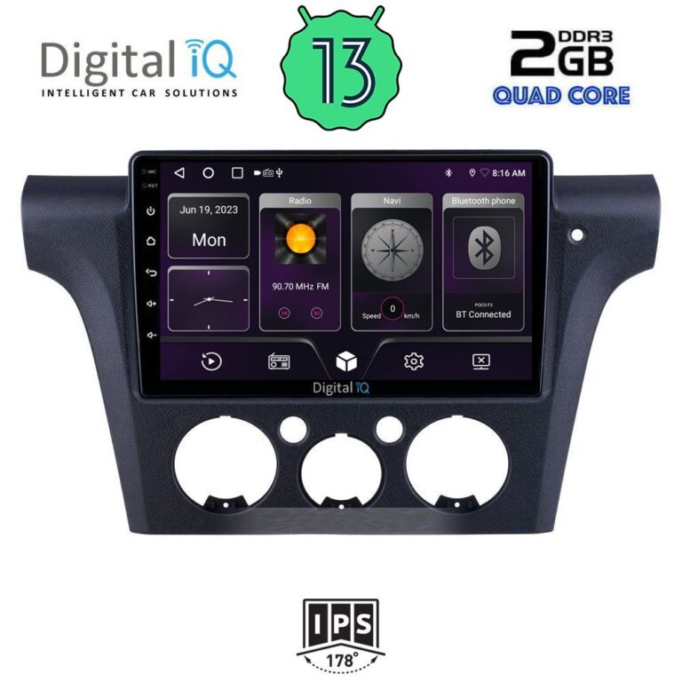 DIGITAL IQ BXB 1441_GPS CLIMA (10inc) MULTIMEDIA TABLET for MITSUBISHI OUTLANDER mod. 2001-2005 with CLIMA - Image 2